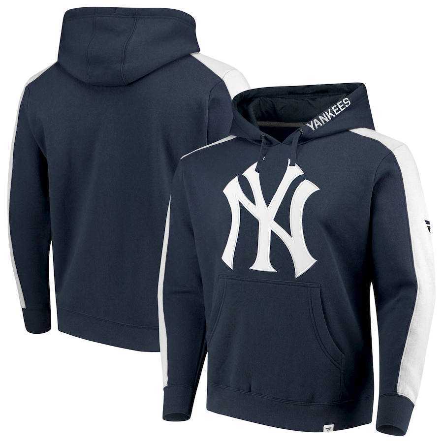 Men's New York Yankees Fanatics Branded Iconic Fleece Pullover Hoodie Navy & White,We sell and wholesale Men's New York Yankees Fanatics Branded Iconic Fleece Pullover Hoodie Navy & White on line form chian!